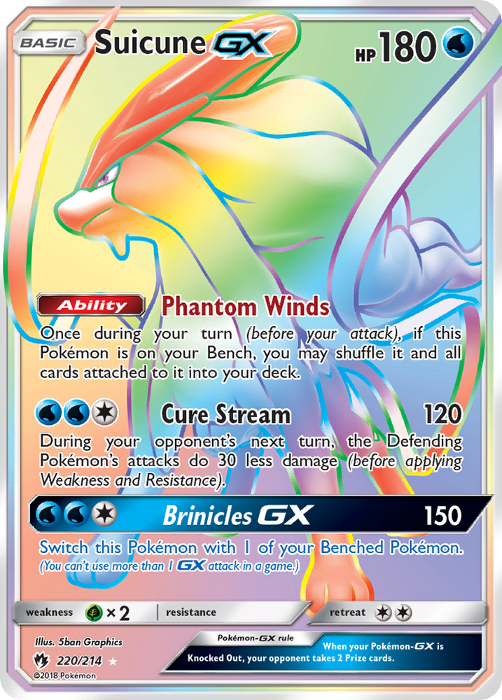 Suicune GX (220/214) [Sun & Moon: Lost Thunder] Pokémon
