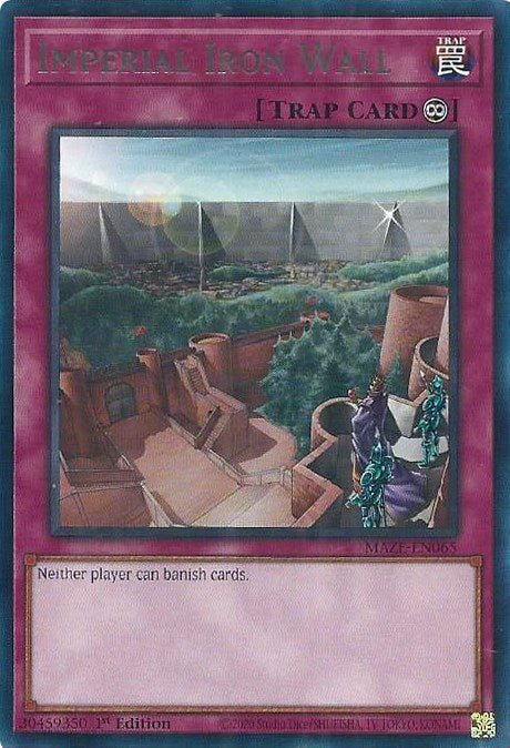 Imperial Iron Wall [MAZE-EN065] Rare Yu-Gi-Oh!