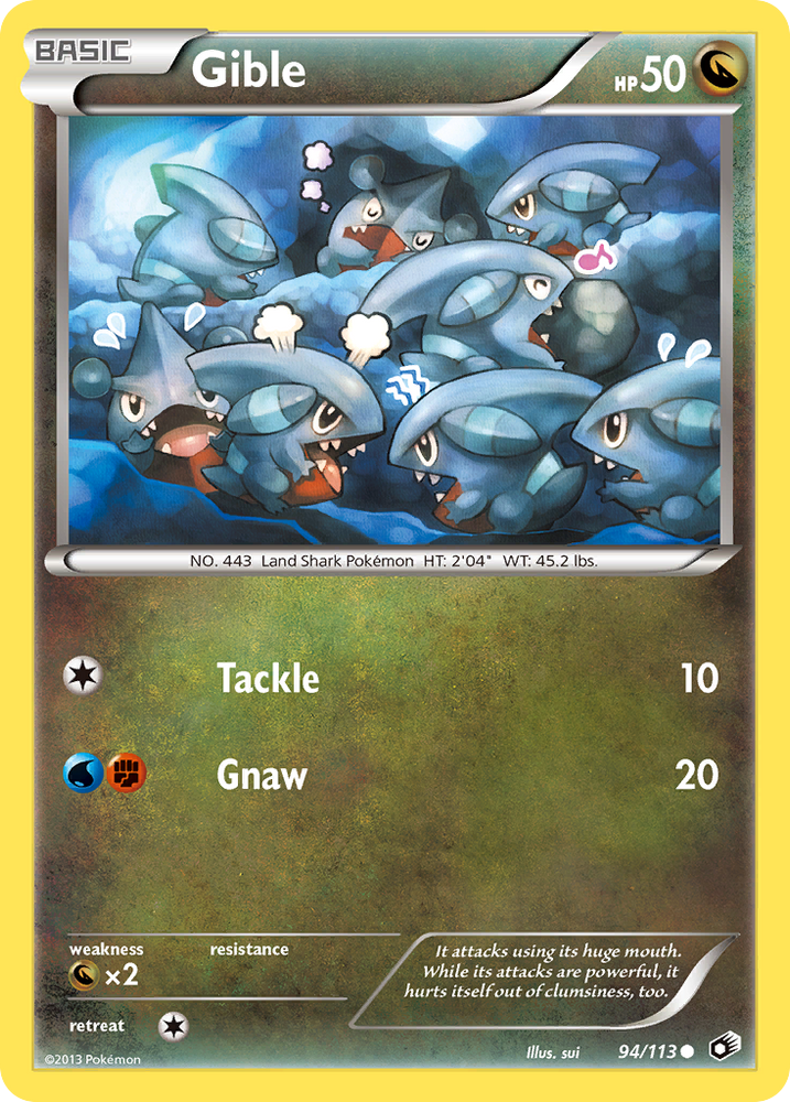 Gible (94/113) [Black & White: Legendary Treasures] Pokémon