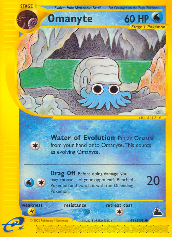Omanyte (41/144) [Skyridge] Pokémon