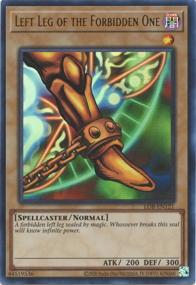 Left Leg of the Forbidden One (25th Anniversary) [LOB-EN121] Ultra Rare Yu-Gi-Oh!