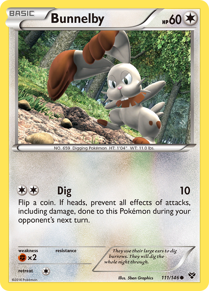 Bunnelby (111/146) [XY: Base Set] Pokémon