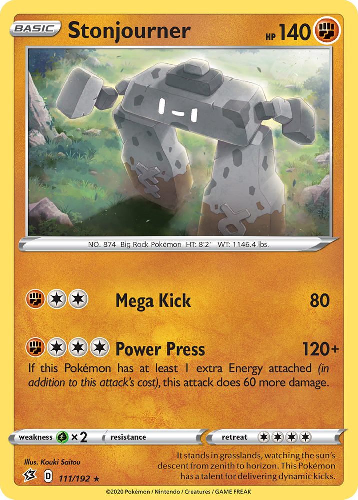 Stonjourner (111/192) [Sword & Shield: Rebel Clash] Pokémon