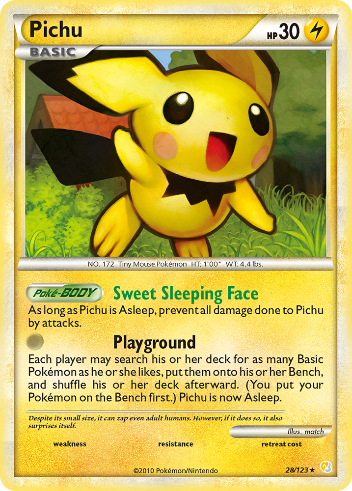 Pichu (28/123) [HeartGold & SoulSilver: Base Set] Pokémon