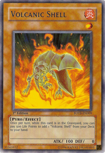 Volcanic Shell [FOTB-EN009] Rare Yu-Gi-Oh!