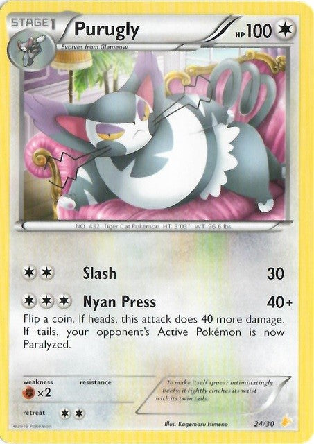 Purugly (24/30) [XY: Trainer Kit 3 - Pikachu Libre] Pokémon