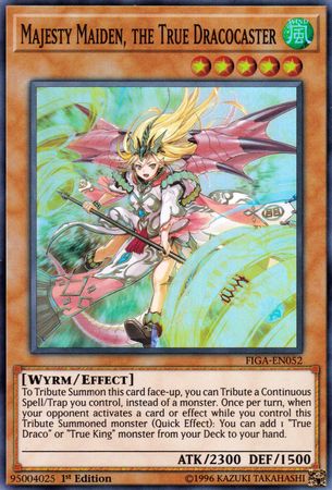 Majesty Maiden, the True Dracocaster [FIGA-EN052] Super Rare Yu-Gi-Oh!