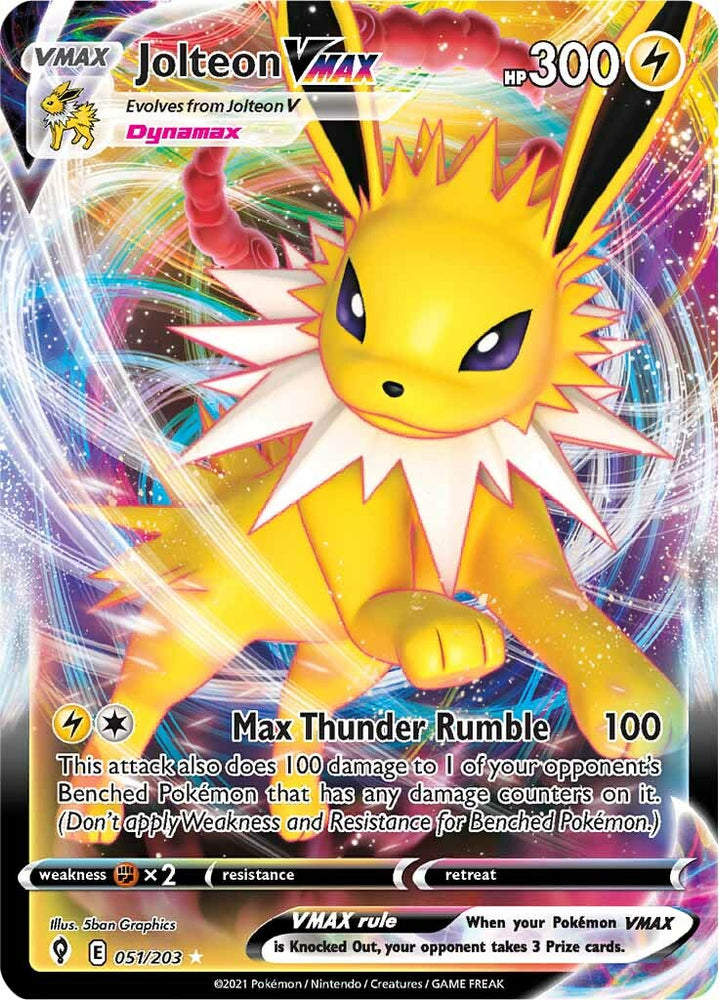 Jolteon VMAX (051/203) [Sword & Shield: Evolving Skies] Pokémon