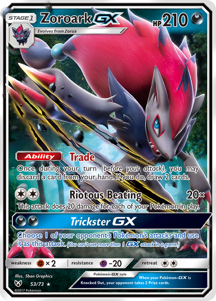 Zoroark GX (53/73) [Sun & Moon: Shining Legends] Pokémon