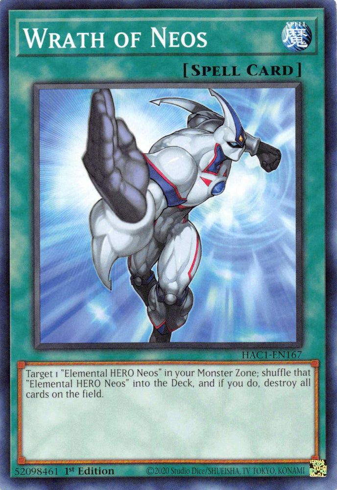 Wrath of Neos [HAC1-EN167] Common Yu-Gi-Oh!