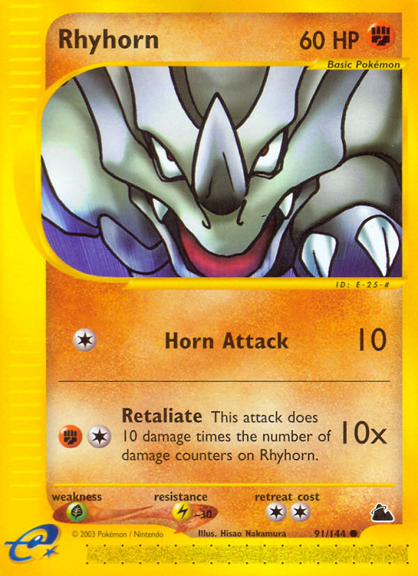 Rhyhorn (91/144) [Skyridge] Pokémon