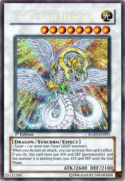 Light End Dragon [RGBT-EN091] Secret Rare Yu-Gi-Oh!