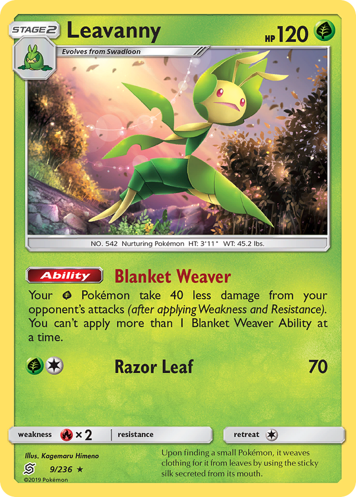 Leavanny (9/236) [Sun & Moon: Unified Minds] Pokémon