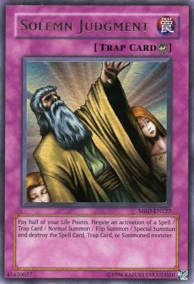 Solemn Judgment [MRD-EN127] Ultra Rare Yu-Gi-Oh!