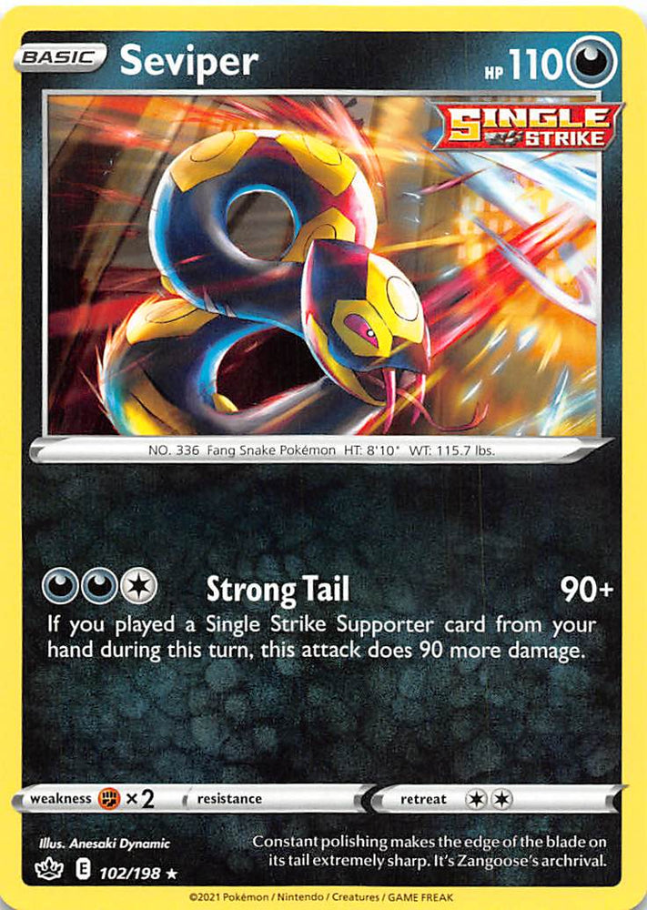 Seviper (102/198) [Sword & Shield: Chilling Reign] Pokémon