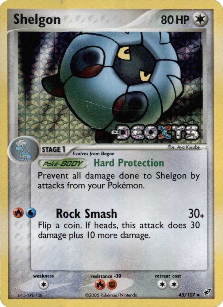 Shelgon (45/107) (Stamped) [EX: Deoxys] Pokémon