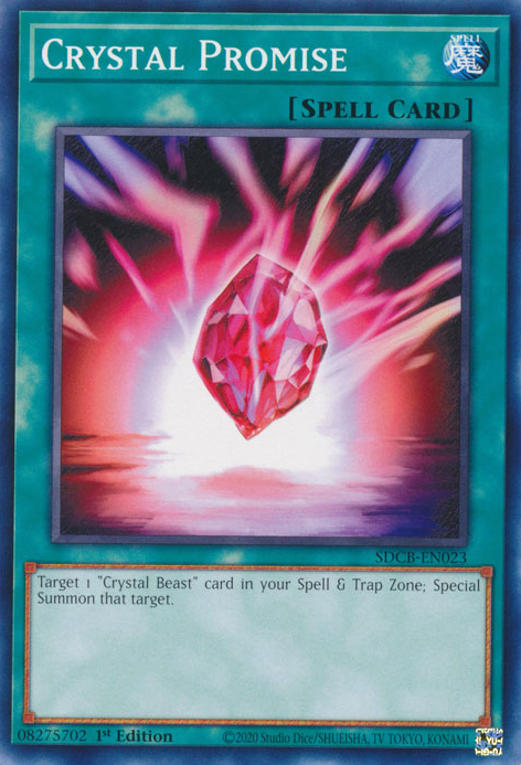 Crystal Promise [SDCB-EN023] Common Yu-Gi-Oh!