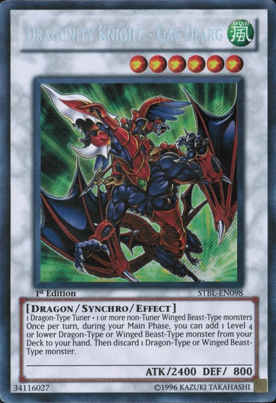 Dragunity Knight - Gae Dearg [STBL-EN098] Secret Rare Yu-Gi-Oh!