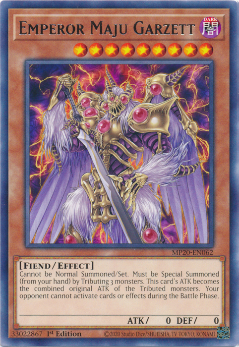 Emperor Maju Garzett [MP20-EN062] Rare Yu-Gi-Oh!