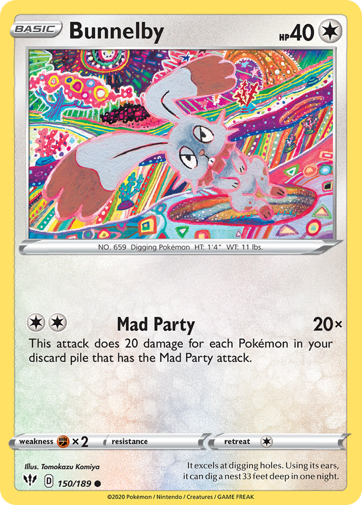 Bunnelby (150/189) [Sword & Shield: Darkness Ablaze] Pokémon