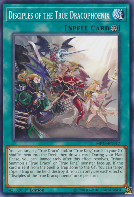 Disciples of the True Dracophoenix [MP18-EN017] Common Yu-Gi-Oh!