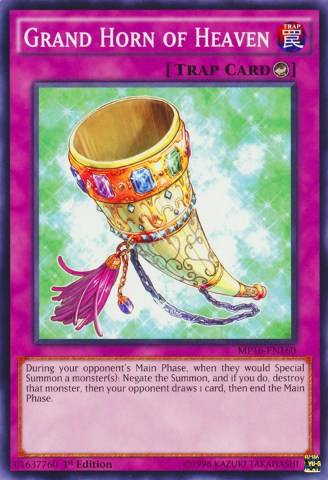 Grand Horn of Heaven [MP16-EN160] Common Yu-Gi-Oh!