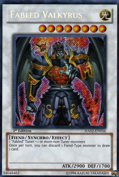 Fabled Valkyrus [HA02-EN056] Secret Rare Yu-Gi-Oh!