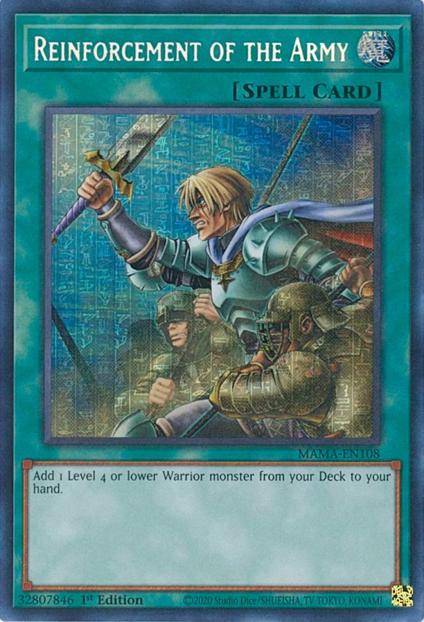 Reinforcement of the Army [MAMA-EN108] Secret Pharaoh's Rare Yu-Gi-Oh!