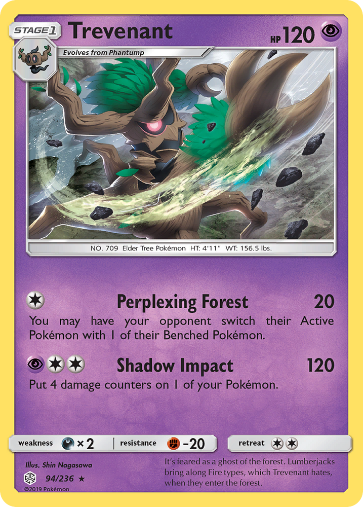 Trevenant (94/236) [Sun & Moon: Cosmic Eclipse] Pokémon