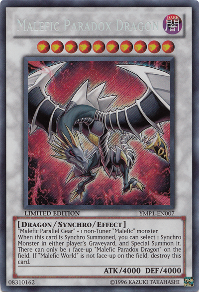 Malefic Paradox Dragon [YMP1-EN007] Secret Rare Yu-Gi-Oh!