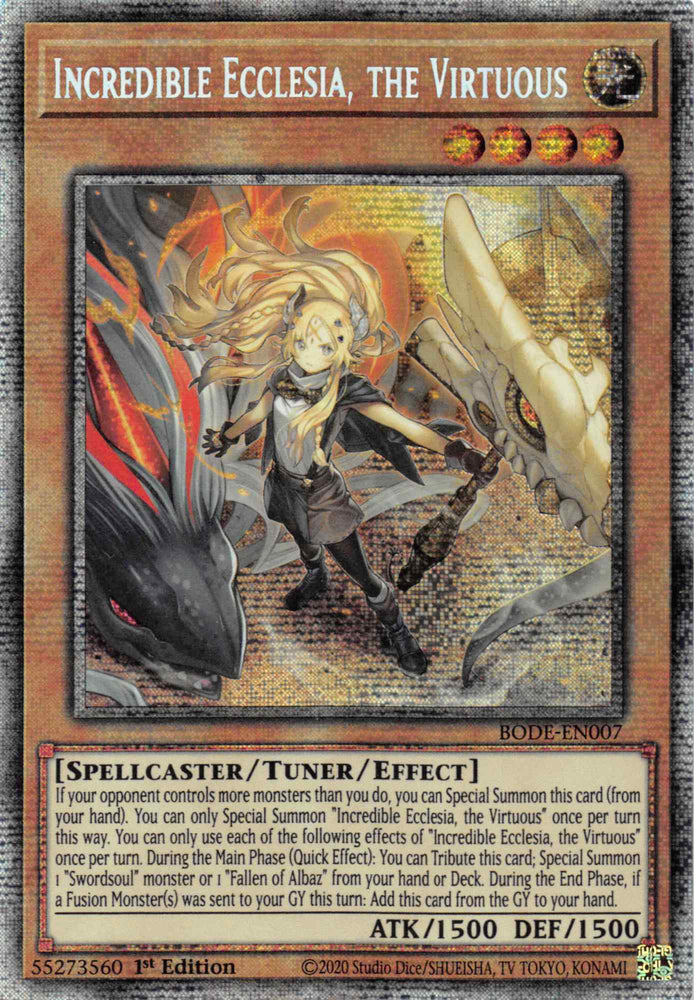 Incredible Ecclesia, the Virtuous [BODE-EN007] Starlight Rare Yu-Gi-Oh!