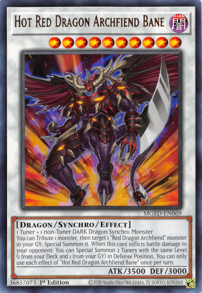 Hot Red Dragon Archfiend Bane [MGED-EN069] Rare Yu-Gi-Oh!