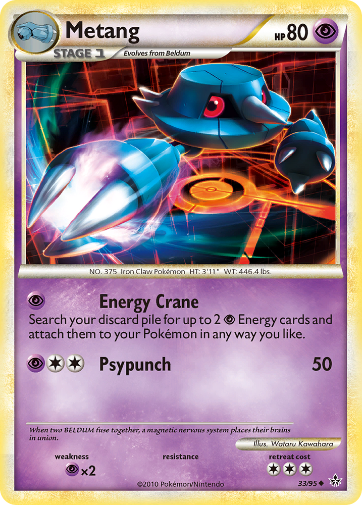 Metang (33/95) [HeartGold & SoulSilver: Unleashed] Pokémon