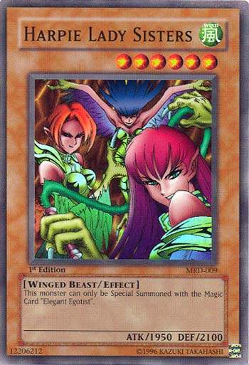 Harpie Lady Sisters [MRD-009] Super Rare Yu-Gi-Oh!