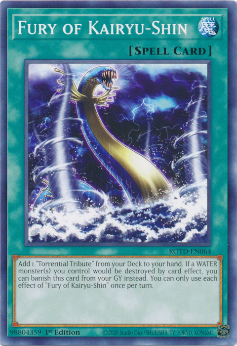 Fury of Kairyu-Shin [ROTD-EN064] Common Yu-Gi-Oh!