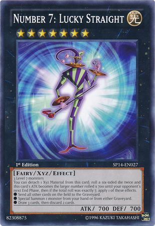 Number 7: Lucky Straight [SP14-EN027] Common Yu-Gi-Oh!
