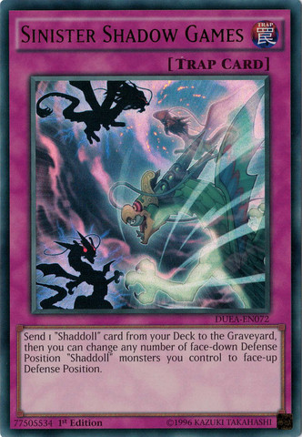 Sinister Shadow Games [DUEA-EN072] Ultra Rare Yu-Gi-Oh!