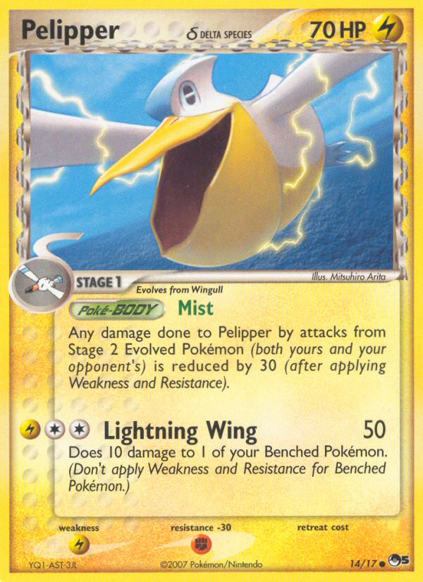 Pelipper (14/17) (Delta Species) [POP Series 5] Pokémon