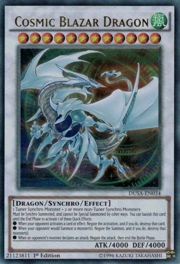Cosmic Blazar Dragon [DUSA-EN034] Ultra Rare Yu-Gi-Oh!