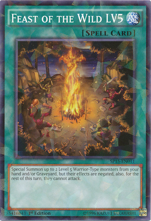 Feast of the Wild LV5 [SP15-EN041] Shatterfoil Rare Yu-Gi-Oh!