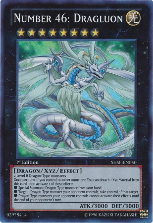 Number 46: Dragluon [SHSP-EN050] Super Rare Yu-Gi-Oh!