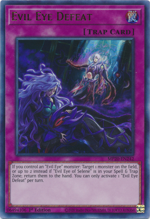 Evil Eye Defeat [MP20-EN242] Ultra Rare Yu-Gi-Oh!