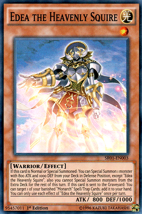 Edea the Heavenly Squire [SR01-EN003] Super Rare Yu-Gi-Oh!
