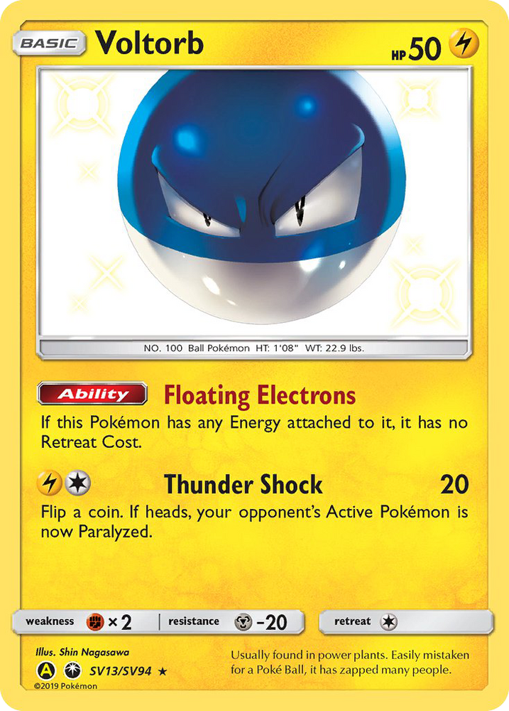 Voltorb (SV13/SV94) [Sun & Moon: Hidden Fates - Shiny Vault] Pokémon