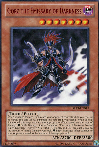Gorz the Emissary of Darkness (Red) [DL13-EN013] Rare Yu-Gi-Oh!