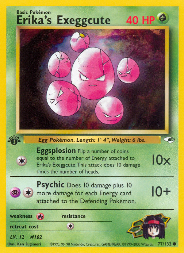 Erika's Exeggcute (77/132) [Gym Heroes 1st Edition] Pokémon