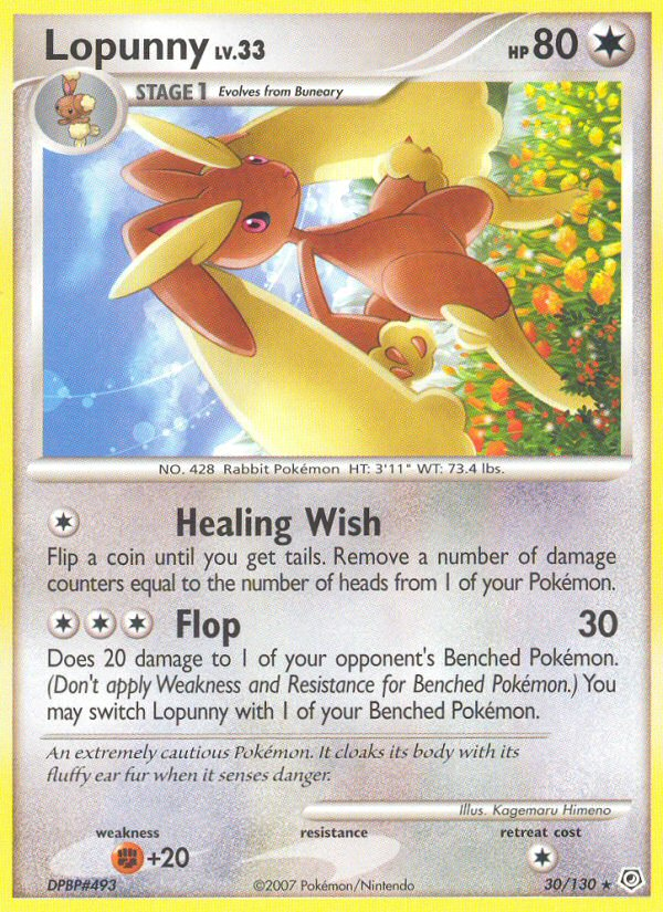 Lopunny (30/130) [Diamond & Pearl: Base Set] Pokémon