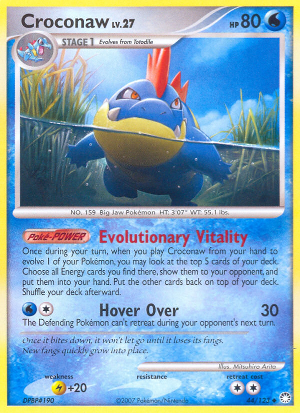 Croconaw (44/123) [Diamond & Pearl: Mysterious Treasures] Pokémon
