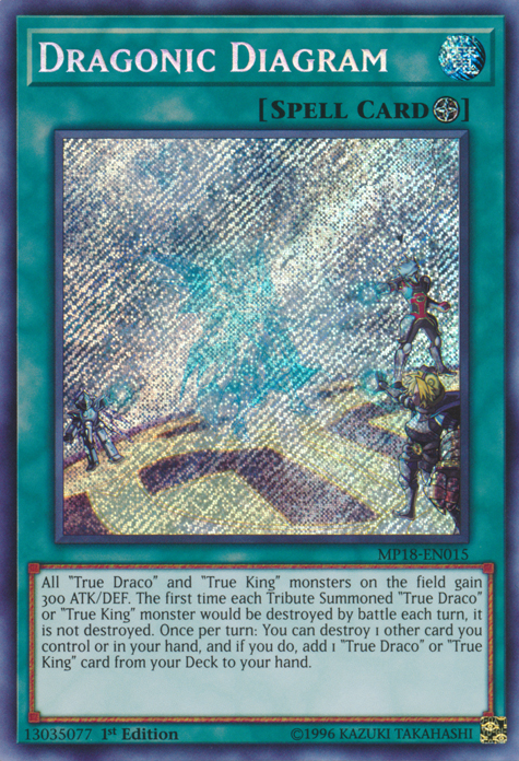 Dragonic Diagram [MP18-EN015] Secret Rare Yu-Gi-Oh!