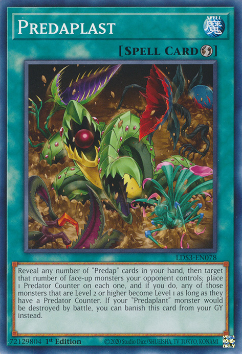 Predaplast [LDS3-EN078] Common Yu-Gi-Oh!